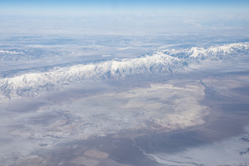 Desert Mountains of Nevada (supposedly) from airplane