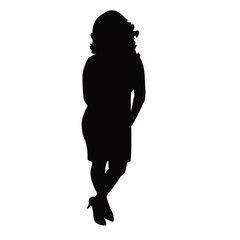 a woman body silhouette vector