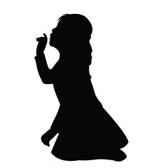 a girl body silhouette vector