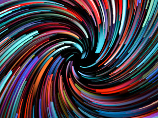 Fototapeta na wymiar Color Wheel Swirl