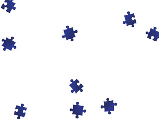 Business teaser jigsaw puzzle dark blue parts 