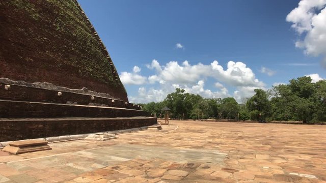 Anuradhapura, Sri Lanka, a view of a small piece of Dagoba 4K