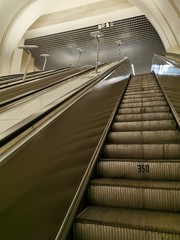 escalator in metro