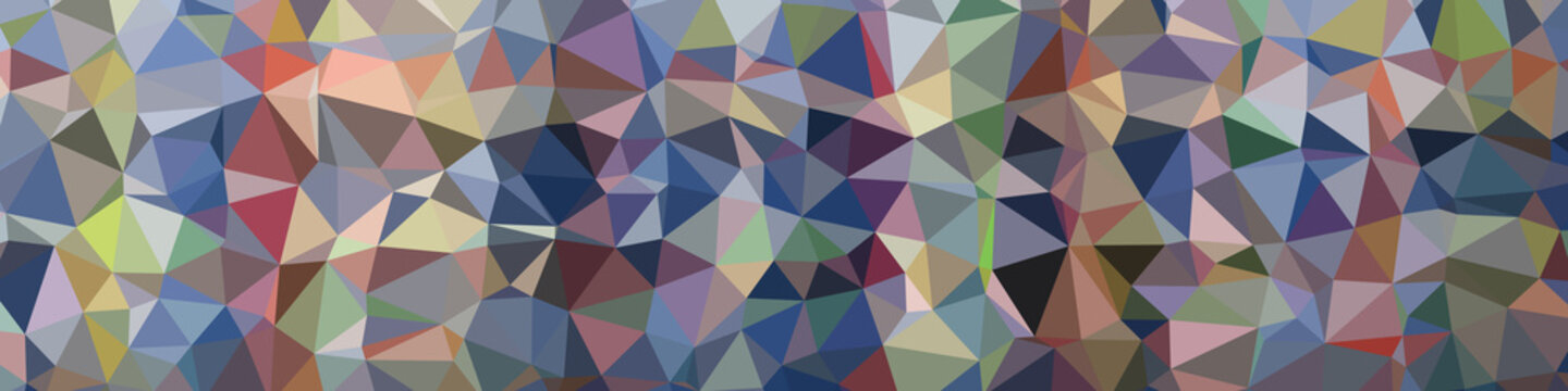 Abstract Low Polygon gradient Generative Art background illustration