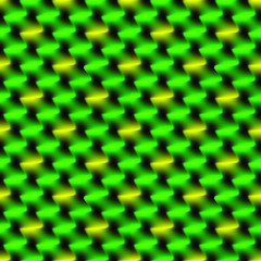 rays of light of different colors on a dark background