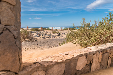 Cemetery of Cofete. A abandoned cemetery in the south of Fuerteventura