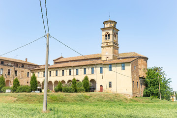 Santa Maria Assunta Abbey in Castione Marchesi, Fidenza, province of Parma, Emilia-Romagna, Italy