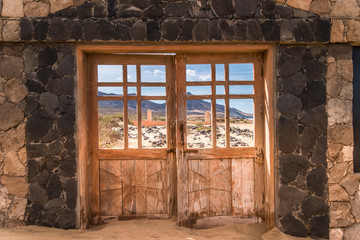 Cemetery of Cofete. A abandoned cemetery in the south of Fuerteventura