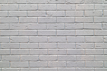 White painted brick wall