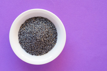 Poppy Seeds in a Bowl