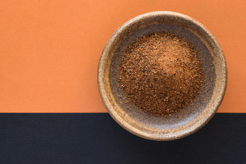 Ground Nutmeg in a Bowl
