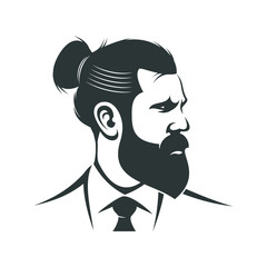 Man Bun In Suit 