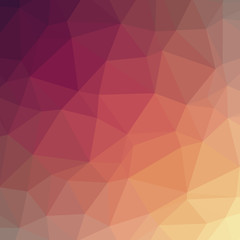 Fototapeta premium Abstract Low Polygon gradient Generative Art background illustration