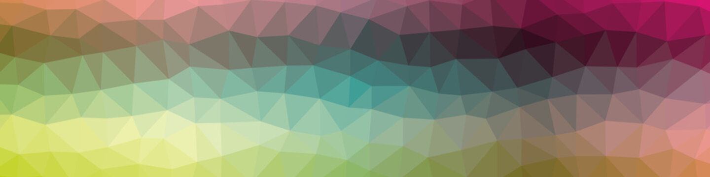 Abstract Low Polygon gradient Generative Art background illustration