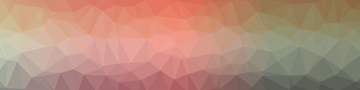 Abstract Low Polygon gradient Generative Art background illustration
