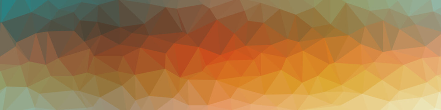 Abstract Low Polygon gradient Generative Art background illustration