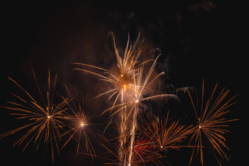 fireworks in the sky