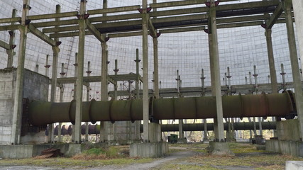 Chernobyl Cooling tower Radiation exclusion zone Pripyat abandoned nuclear disaster Restricted zone