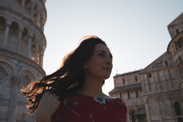 Frau in Italien