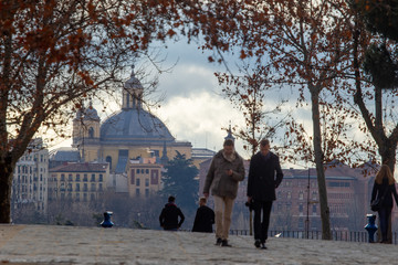 Urban landscape in Madrid.