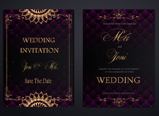 luxury wedding  invitation set