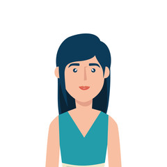 Fototapeta premium young woman avatar character icon