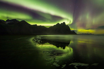 Aurora Borealis (Northern Lights) above