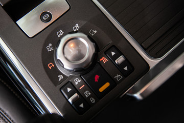 control panel of a car