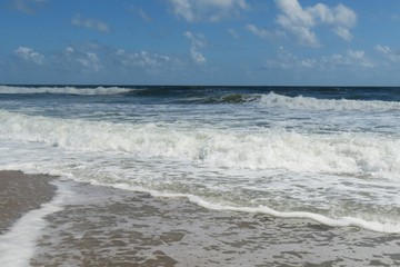 Beautiful ocean view on Atlantic coast of North Florida 