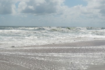 Beautiful ocean view on Atlantic coast of North Florida 