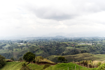 Obraz premium Beautiful Sights of Lookout of Filandia in Quindio, Colombia.