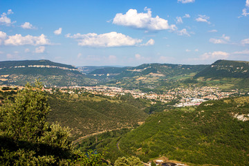 view of the village in france