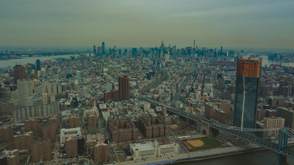 NY 空撮　ニューヨーク　ドローン　DJI　広告　素材　旅行　ブルックリン橋　マンハッタン　ビル群　広告素材　SNS　Instagram　Twitter　Facebook