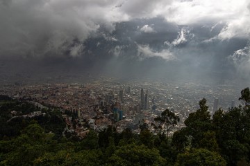 Fototapeta na wymiar Bogota mountain view