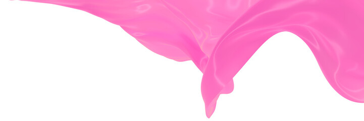 Abstract background of red wavy silk or satin. 3d rendering image.