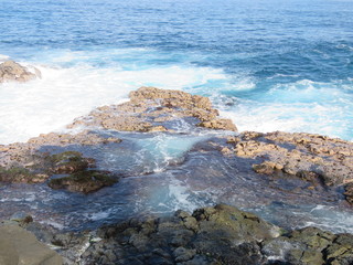 sea, water, ocean, beach, coast, wave, landscape, rocks, waves, nature, blue, rock, sky, shore, stone, rocky, beautiful, travel, summer, seascape, coastline, vacation, island, tropical, bay