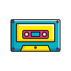 cassette music pop art style icon