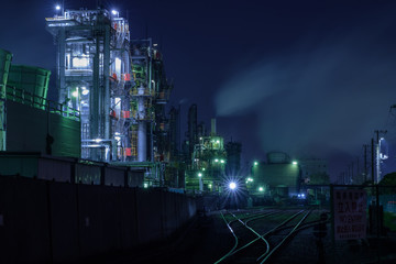 Fototapeta na wymiar 工場夜景　Factory Illumination