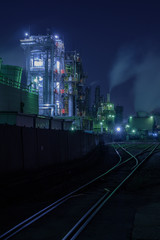 Obraz na płótnie Canvas 工場夜景　Factory Illumination