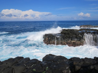 sea, ocean, coast, beach, waves, water, rocks, landscape, wave, rock, nature, sky, shore, blue, coastline, surf, seascape, stone, travel, rocky, storm, crashing, cliff, summer, atlantic