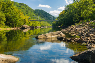 Fototapeta na wymiar Old New River Gorge Bridge, West Virginia