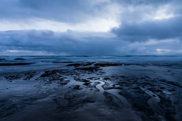 Sunset at Lion rock coast, Tasmania, Australia