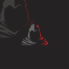 Ninja esport gaming mascot logo vector © alexander 137