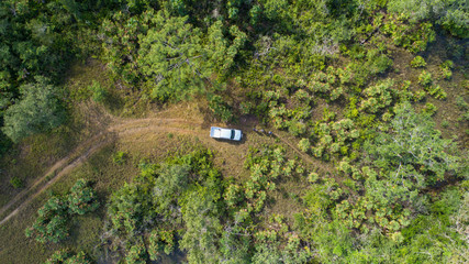 Jungle wetlands wilderness from helicopter © jamenpercy