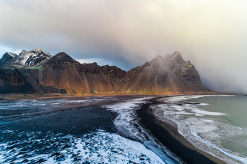 Vestrahorn Mountain range on Stokksnes Beach