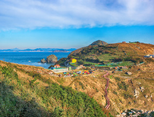 Fototapeta na wymiar Landscape of Maemuldo Island, Tongyeong, Gyeongnam, south Korea, Asia