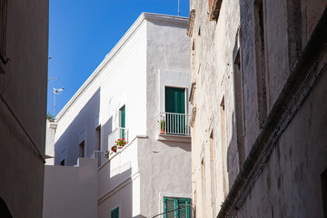 Fototapeta na wymiar traditional houses in Monopoli Apulia Italy