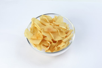 Arrowhead root arrowroot chips traditional for Chinese new year
