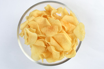 Arrowhead root arrowroot chips traditional for Chinese new year