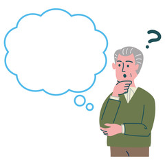 シニア　男性　考えている
